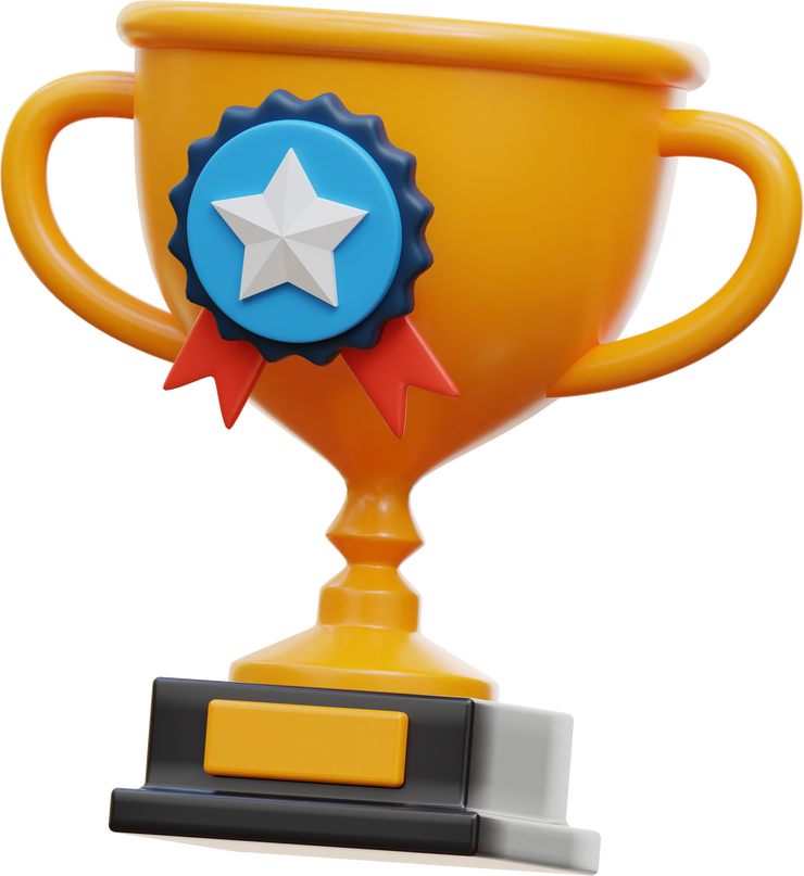 3D Education Object Trophy Reward